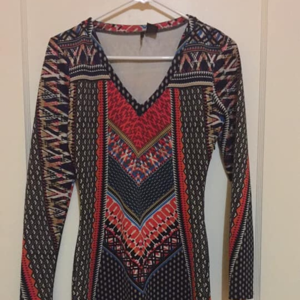 Fire Los Angeles- Patterned Dress Sz. Small